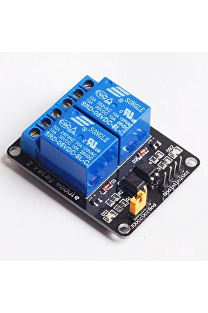 2 Kanal 5v Röle Modül -- Ac 250v 10a -- Optokuplör Izolasyonlu