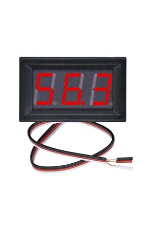0.56 Inch Dc 0-100v Digital Kırmızı Voltmetre 3 Telli Panel Tip