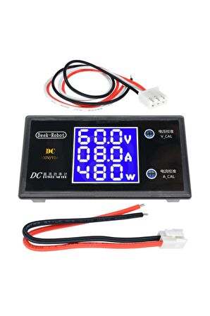 Dc 0-100v 10a Digital Voltmetre Ampermetre Ve Wattmetre Deekrobot