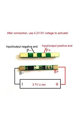 1s 3a Bms Koruma Kartı 3.7v Lityum Batarya 18650 Li-ion Lipo