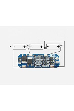 3s 10a Bms Lityum Li-ion Batarya Koruma Kartı - 18650 Li-ion Lipo