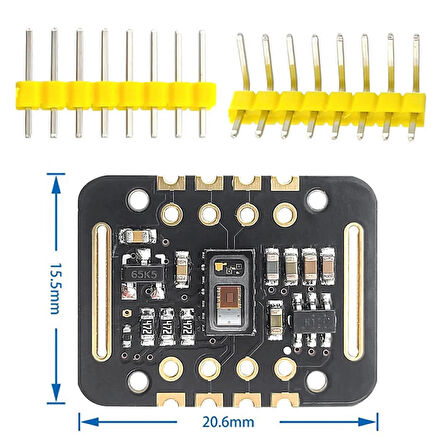 MAX30102 Nabız Kalp Atış Hızı Sensörü  Biyosensör I2C Kandaki Oksijen Konsantrasyonu Ölçümü Oksimetr