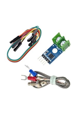 Max6675 Modül + K Tip Termokupl - Sıcaklık Isı Sensörü -20c +85c