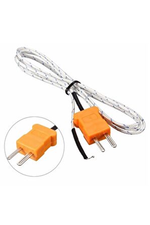 K-type Tp-01 Thermocouple Sıcaklık Isı Sensörü 1 metre Multimetre