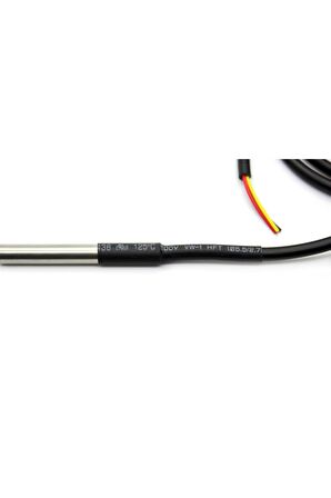 Kablolu Su Geçirmez Ds18b20 Ds1820 Sıcalık Isı Sensörü 1 Metre