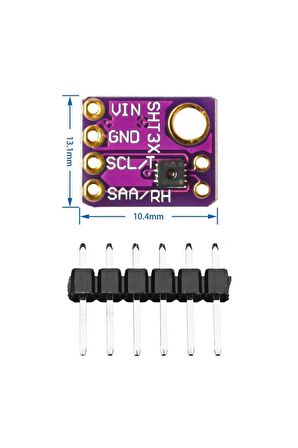 Sht30 Sıcaklık Isı Ve Nem Sensör Modülü -40c / 125c 0rh / 100rh Dijital Klima Termostat Medikal End.