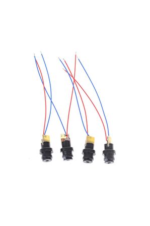 Kablolu Nokta Lazer Modül Plastik Kafa 3v 5v 650nm Kırmızı