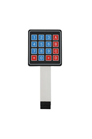 4 X 4 Matrix Membran Keypad 16 Buton Tuş Takımı Keyboard Klavye Alarm Şifre Kilit Röle Kontrol