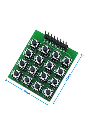 4 X 4 Matrix Keyboard Keypad 16 Buton Tuş Takımı Keyboard Klavye Alarm Şifre Kilit Güvenlik Röle