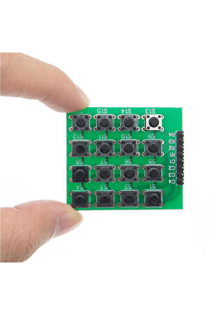 4 X 4 Matrix Keyboard Keypad 16 Buton Tuş Takımı Keyboard Klavye Alarm Şifre Kilit Güvenlik Röle
