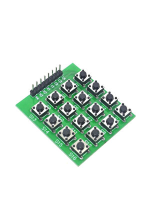 4 X 4 Matrix Keyboard Keypad 16 Buton Tuş Takımı Keyboard Klavye Alarm Şifre Kilit Güvenlik Röle