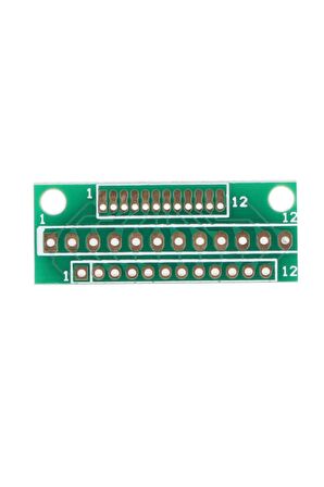 12 Pin 1.27mm 2mm 2.54mm Çevirici Adaptör Pcb Kart Kablosuz Modül Jtag Lcd