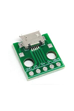 Micro Usb To Dip Çevirici Pcb 5v Usb Haberleşme Deney Prototip
