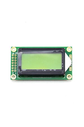 0802a 8x2 Karakter Lcd Modül Yeşil Display Ekran Yeşil Backlight 2 Satır 8 Karakter