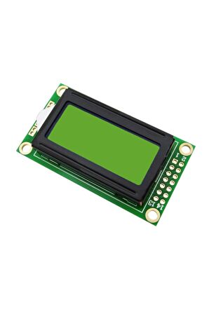 0802a 8x2 Karakter Lcd Modül Yeşil Display Ekran Yeşil Backlight 2 Satır 8 Karakter