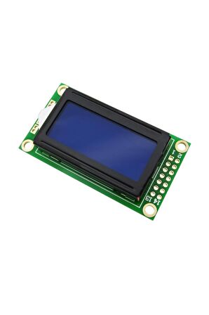 0802a 8x2 Karakter Lcd Modül Mavi Display Ekran Mavi Backlight 2 Satır 8 Karakter