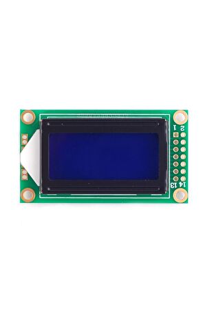0802a 8x2 Karakter Lcd Modül Mavi Display Ekran Mavi Backlight 2 Satır 8 Karakter