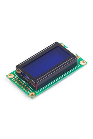 0802a 8x2 Karakter Lcd Modül Mavi Display Ekran Mavi Backlight 2 Satır 8 Karakter