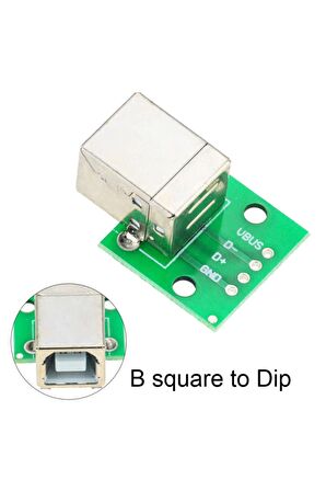 Usb Type B To Dip Çevirici Pcb Usb Haberleşme Deney Prototip 5v Usb Pinlerine Kolay Erişim Kartı