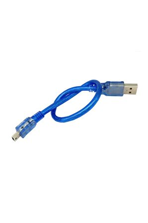 30cm Mini Usb Kablo Mavi 480 Mbps Usb 2.0 Hot Swap