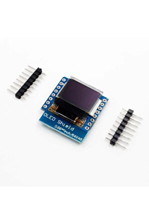 Wemos D1 Mini Oled Shield Modül 64x48 Pixel Lcd Wireless Wifi Iot