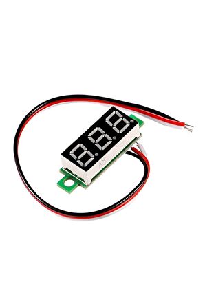 Voltmetre 0.28' 0-100v Mavi 3 Telli Dijital Led Gösterge Voltaj