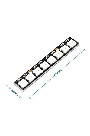 8 Bit Neopixel Ws2812b 5050 Rgb Led Modü Adreslenebilir Stick