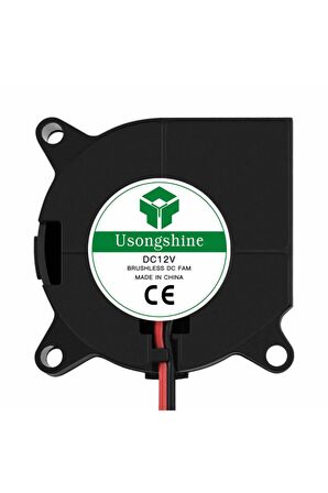 Dc 12v 40x40mm Salyangoz Fan Soğutucu Türbin Turbo Radyal Yazıcı