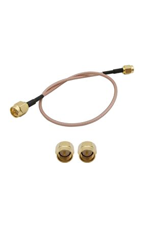 30cm Rg316 Sma Erkek - Erkek Rf Kablo 0-6ghz 50 Ohms 0.3db Esnek