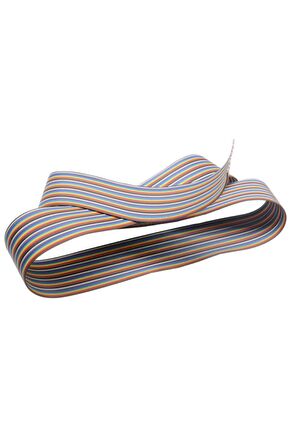 40 Pin Rainbow Ribbon Idc Kablo 1 Metre 10 Renk Dupont Kablo Flat