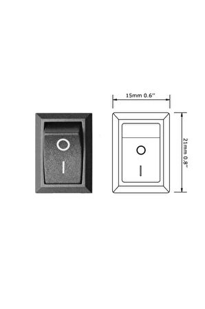 2 Pin On Off Anahtar Switch Mini Buton 5a 220v Ac 10a 125v Kcd1