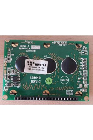 2.4 Inch Wg12864b-tmı-v#n Mavi Glcd Modül 5v 128x64 Pixel Grafik Lcd Display Ekran Gösterge