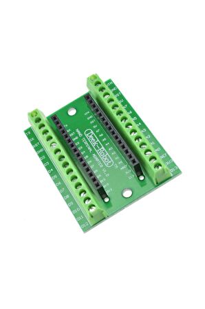 Arduino Nano 3.0 Genişleme Kartı Io Terminal Adaptör Shield Kolay Bağlantı Klemens Soketler
