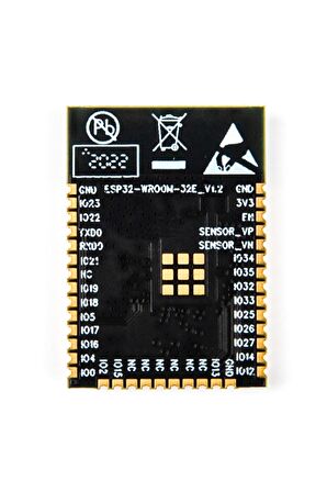 Esp32-wroom-32e Wifi Ve Bluetooth Modül Pcb Anten 4mb Flash 32bit