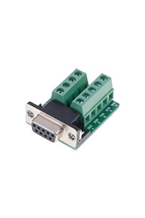 Db9 To Dip Adaptör Dişi 9 Pin Rs232 Com Port Klemens Çevirici