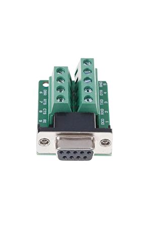 Db9 To Dip Adaptör Dişi 9 Pin Rs232 Com Port Klemens Çevirici