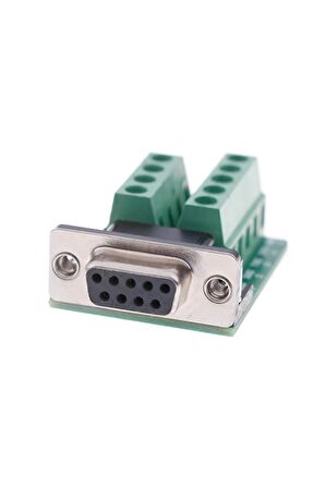 Db9 To Dip Adaptör Dişi 9 Pin Rs232 Com Port Klemens Çevirici