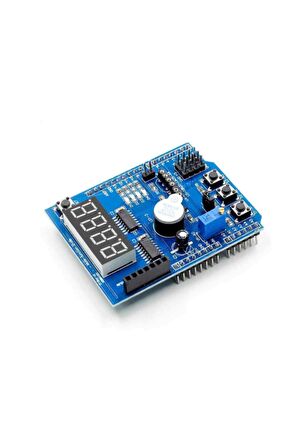 Multi Çok Fonksiyonlu Arduino Shield 7 Segment Buzer Button Pot