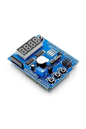 Multi Çok Fonksiyonlu Arduino Shield 7 Segment Buzer Button Pot