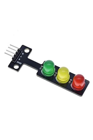 Trafik Işık Led Modülü 5v Ortak Katot 8mm Led Kırmızı Sarı Yeşil