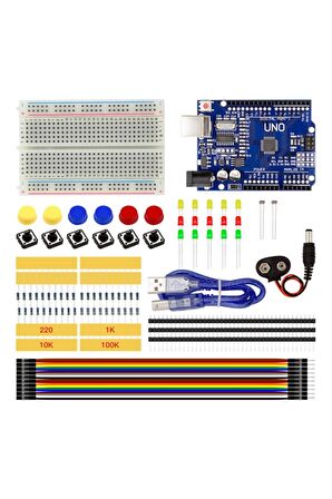 Elektronik Başlangıç Seti Arduino Uno R3 Starter Kit 77 Parça