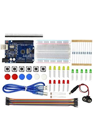 Elektronik Başlangıç Seti Arduino Uno R3 Starter Kit Kutulu 78 Parça