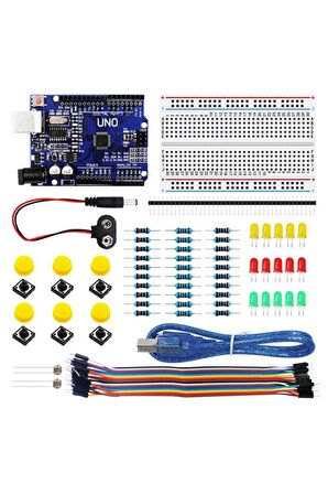 Elektronik Başlangıç Seti Arduino Uno R3 Starter Kit Kutulu 78 Parça