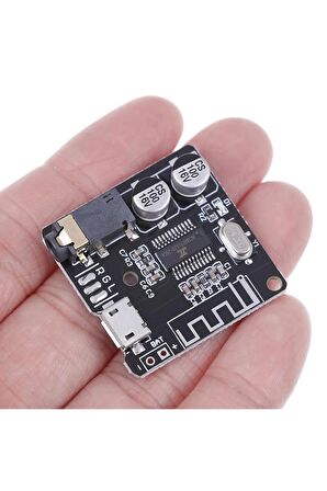 Vhm-314 Micro Usb Bluetooth Kablosuz Ses Mp3 Modül Amfi Müzik Çalma Kartı Dc 5v Lityum Pil