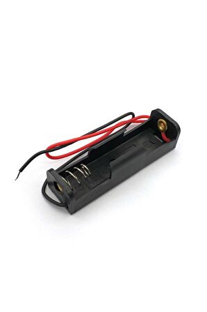 1'li 1,5v Aa Kalem Pil Kutusu Yuvası 1,5v Kablolu Batarya Pil Tutucu