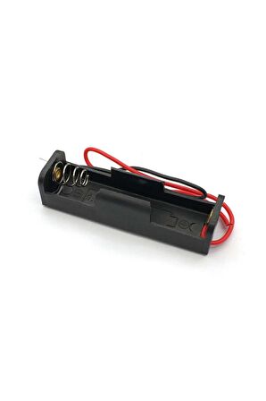 1'li 1,5v Aa Kalem Pil Kutusu Yuvası 1,5v Kablolu Batarya Pil Tutucu