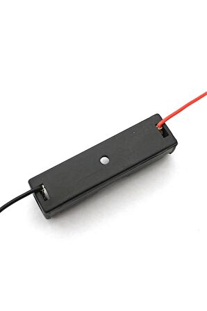 1'li 1,5v Aa Kalem Pil Kutusu Yuvası 1,5v Kablolu Batarya Pil Tutucu
