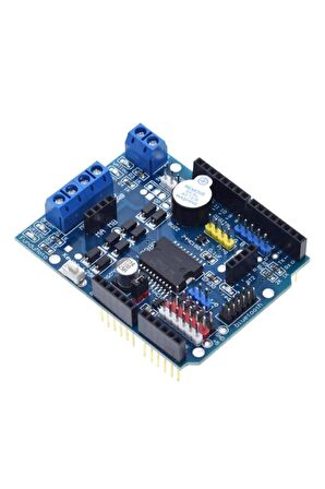 L298 Motor Sürücü Shield 12v 2x Dc Motor 1x Step Motor Buzzer