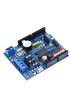 L298 Motor Sürücü Shield 12v 2x Dc Motor 1x Step Motor Buzzer