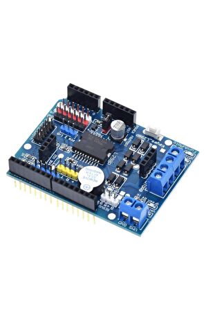 L298 Motor Sürücü Shield 12v 2x Dc Motor 1x Step Motor Buzzer